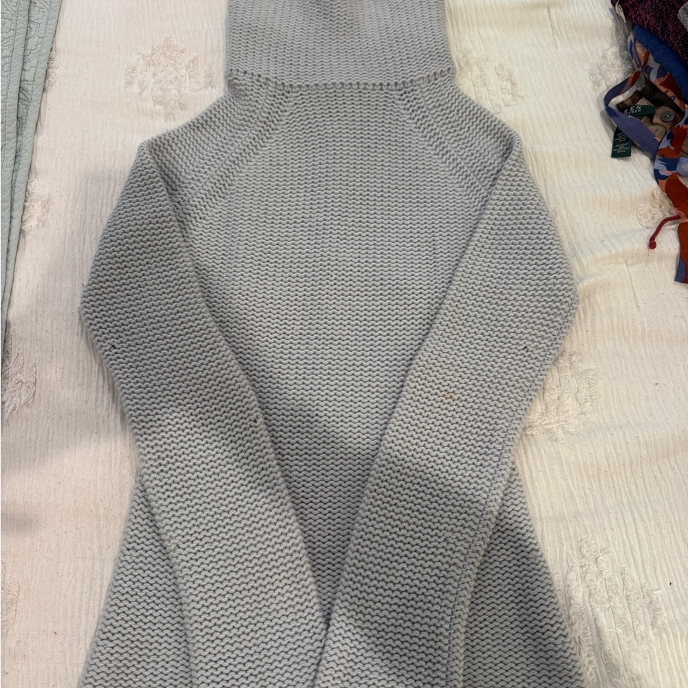 Cozy Pale Blue Cashmere Women's Sweater